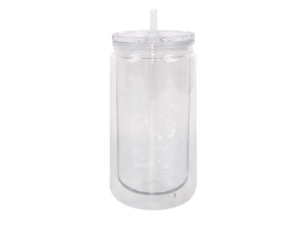 Plastic Snow Globe Tumbler - 16 oz