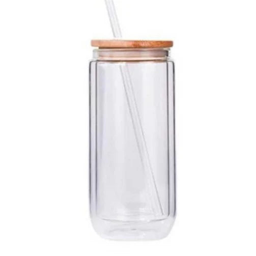Glass Snow Globe Tumbler - 16oz